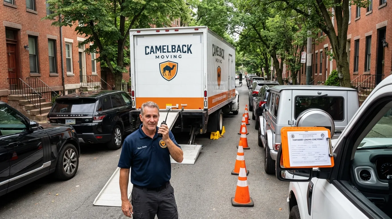 City street loading permit setup in Charlestown, RI